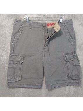 Unionbay Shorts Mens 38 x 10 Gray Cargo Baggy Skater Grunge Utility Hiking